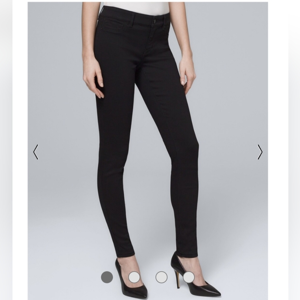 White House Black Market Black Denim Jeggings Size 4